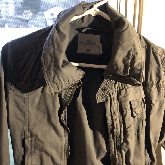 L.O.G.G. By H&M Army Style tie Jacket - Picture 2 of 3